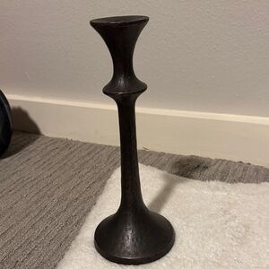 Crate&Barrel Dark Bronze Candle Holder